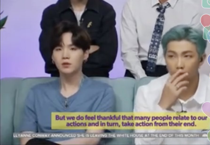 MonicaYadav08's tweet photo. #Yoongi: "We just want the world to be a better place. We don't regard ourselves to be doing great deeds. But we do feel thankful that many people relate to our actions and in turn, take action from their end."
#BTS #방탄소년단 @BTS_twt @TODAYshow #BTSxToday https://t.co/uOsJVlBYhp