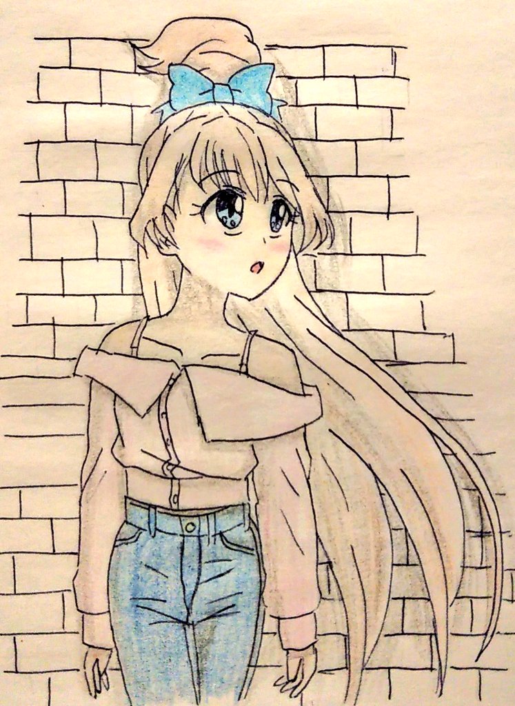 1日1ひめ先輩 の66日目 オフショルの似合う女 今日はオフショル私服なひ ともとものイラスト 1日1ひめ先輩 の66日目 オフショルの似合う女 今日はオフショル私服なひ ともとものイラスト