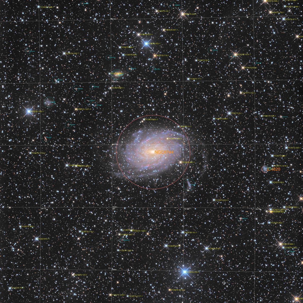 KaedekaShizuru's tweet photo. #CHILESCOPE T3
NGC6744
10min/per L:R:G:B=9:6:5:5
Total 4h10min
CHILESCOPE T3
ASA 500
FLI PROLINE 16803

post-production by me https://t.co/G5nhc43BTd