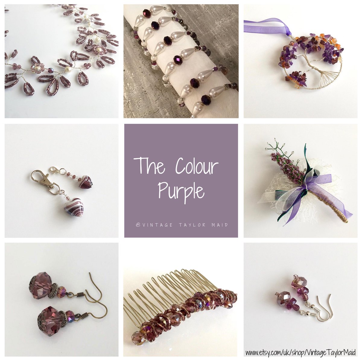 vintagetmaid's tweet photo. The colour purple has always been a favourite with customers...such beautiful shades! #bizhour #uniquebride #uniquewedding https://t.co/GhjoZy5pXO