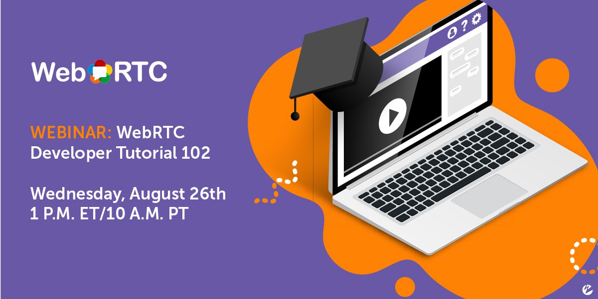 wowzamedia's tweet image. Webinar: WebRTC Developer Tutorial 102 - Join us for part two of the WebRTC #devtutorial series this Weds 8/26. In this intermediate level #webinar, we'll walk you through a deeper dive of #WebRTC with Wowza. Register today! hubs.ly/H0tRvLP0