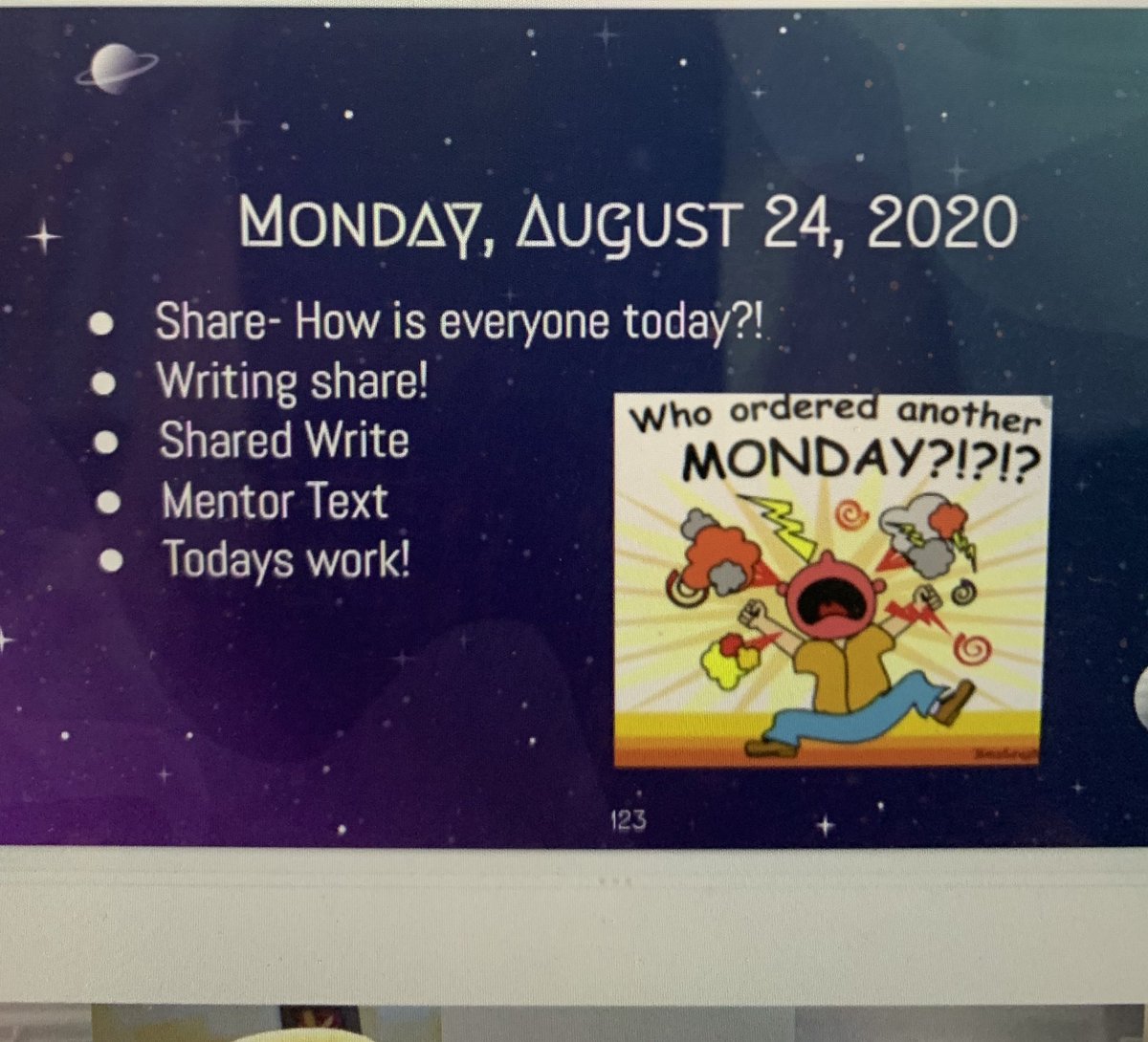 Mr. Emms is kicking off our final week of SLP!  Happy to hear how all the students spent their weekend as they enjoy these last few days of summer! #slptldsb2020 #tldsblearns @OntarioSLP