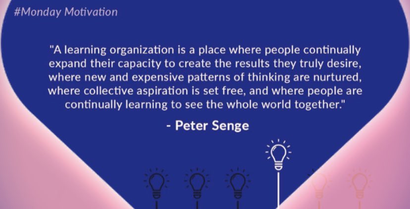 MicrotekLearn's tweet photo. A learning culture is one of the biggest catalyst of innovation.
#mondaymotivation #MicrotekLearning https://t.co/zbpGr3HG1X