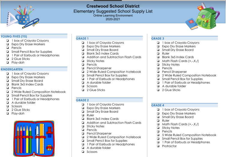 Hangwthehuskies's tweet photo. We're counting down to our first day of school! Please refer to the suggested supply list in setting up your learning space for the new school year. https://t.co/sXSrWWXPjZ