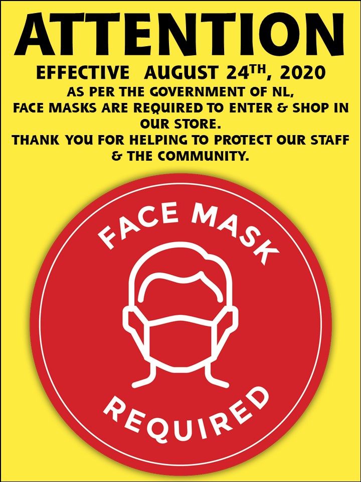 Stagg_Templeman's tweet photo. Effective today.  Wear a mask, let's keep our community safe.

#staggandtempleman #StayHealthy #covid2020 https://t.co/llMcyAnJBX