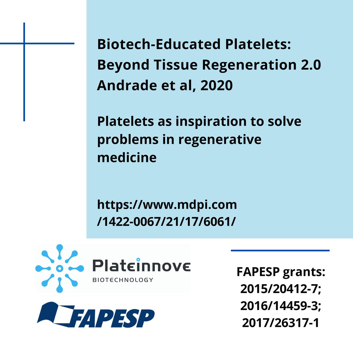 Alessandra Faria (@alerrafaria) on Twitter photo Inovação em biotecnologia aplicada a medicina regenerativa. Excelente trabalho de <a href="/SheilaA62587203/">Sheila Andrade</a>
Texto completo em: mdpi.com/1422-0067/21/1…
--
Cientista é a definição de resiliência: enquanto a PL259 está em pauta, continua a produção de conhecimento de qualidade! Inovação em biotecnologia aplicada a medicina regenerativa. Excelente trabalho de <a href="/SheilaA62587203/">Sheila Andrade</a>
Texto completo em: mdpi.com/1422-0067/21/1…
--
Cientista é a definição de resiliência: enquanto a PL259 está em pauta, continua a produção de conhecimento de qualidade!
