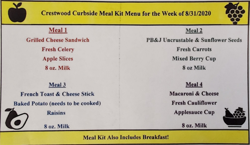 Hangwthehuskies's tweet photo. Crestwood food distribution is starting next week. Please visit our website, https://t.co/CxhiR2oHeM, to fill out the meal distribution survey. See the attachments for more information. https://t.co/MIVXUF5itO