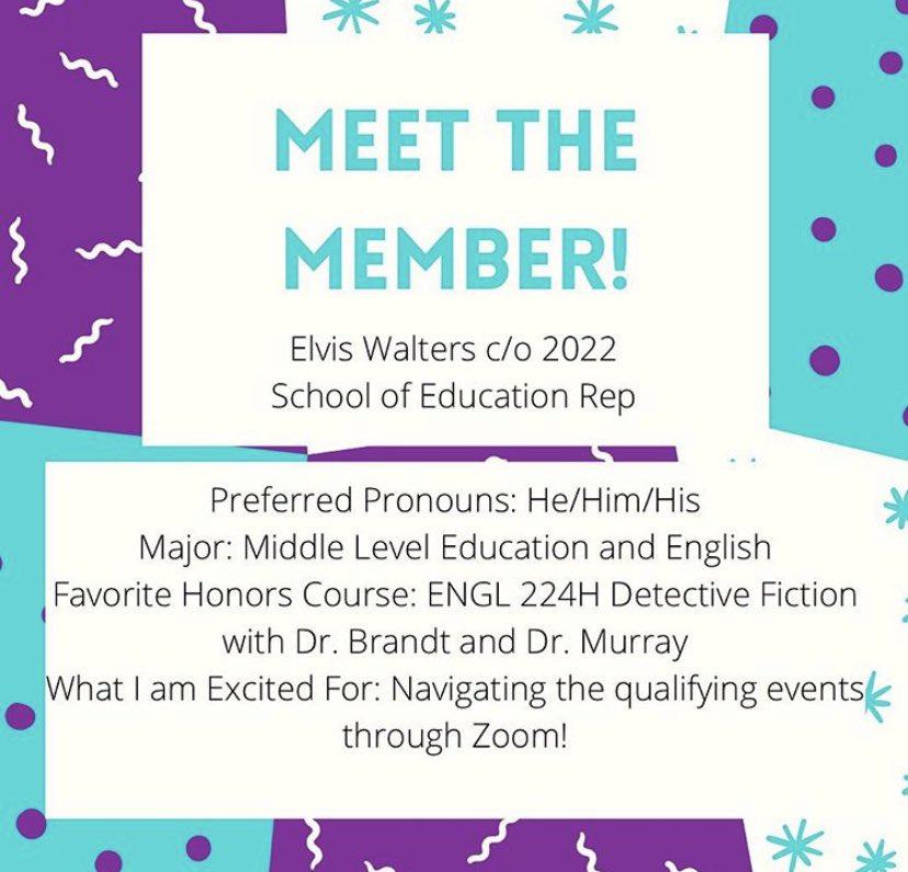 Next up: Elvis representing the School of Education!