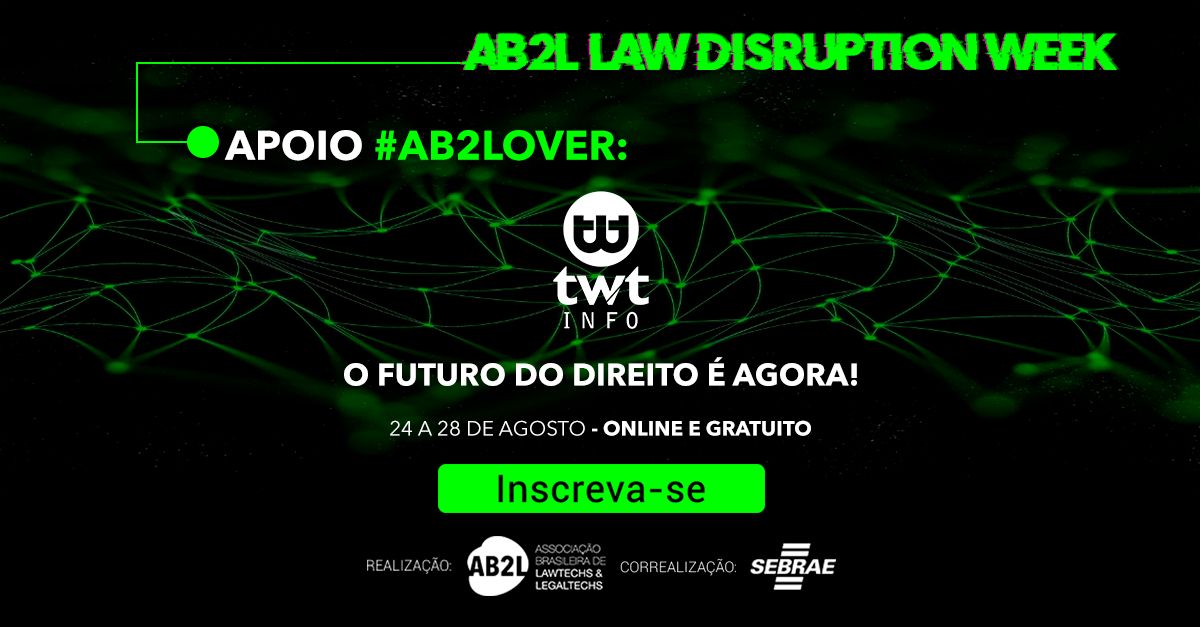 twtsoftware's tweet image. Participe do AB2L LAW DISRUPTION WEEK
Online e gratuito - Increva-se:  bit.ly/eventoab2l
A TWT Info apoia esse evento!
#advocacia4  #advocaciaempresarial #direitoetecnologia #produtividade #eficiência #gestãooperacional #twtinfo #juntosvamosmaislonge