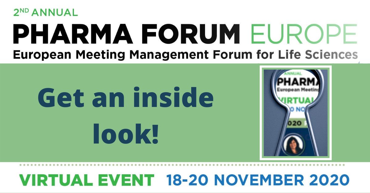 Get an inside look at Pharma Forum Europe: the European Meeting Management Forum for Life Sciences. Visit ow.ly/d5eO50AXqUI &amp; scroll to the bottom for the conference preview!

<a href="/PharmaForum_CBI/">Pharma Meeting Mgmt</a>
 #PFEurope2020 #MeetingsMeanBusiness #EventProfs