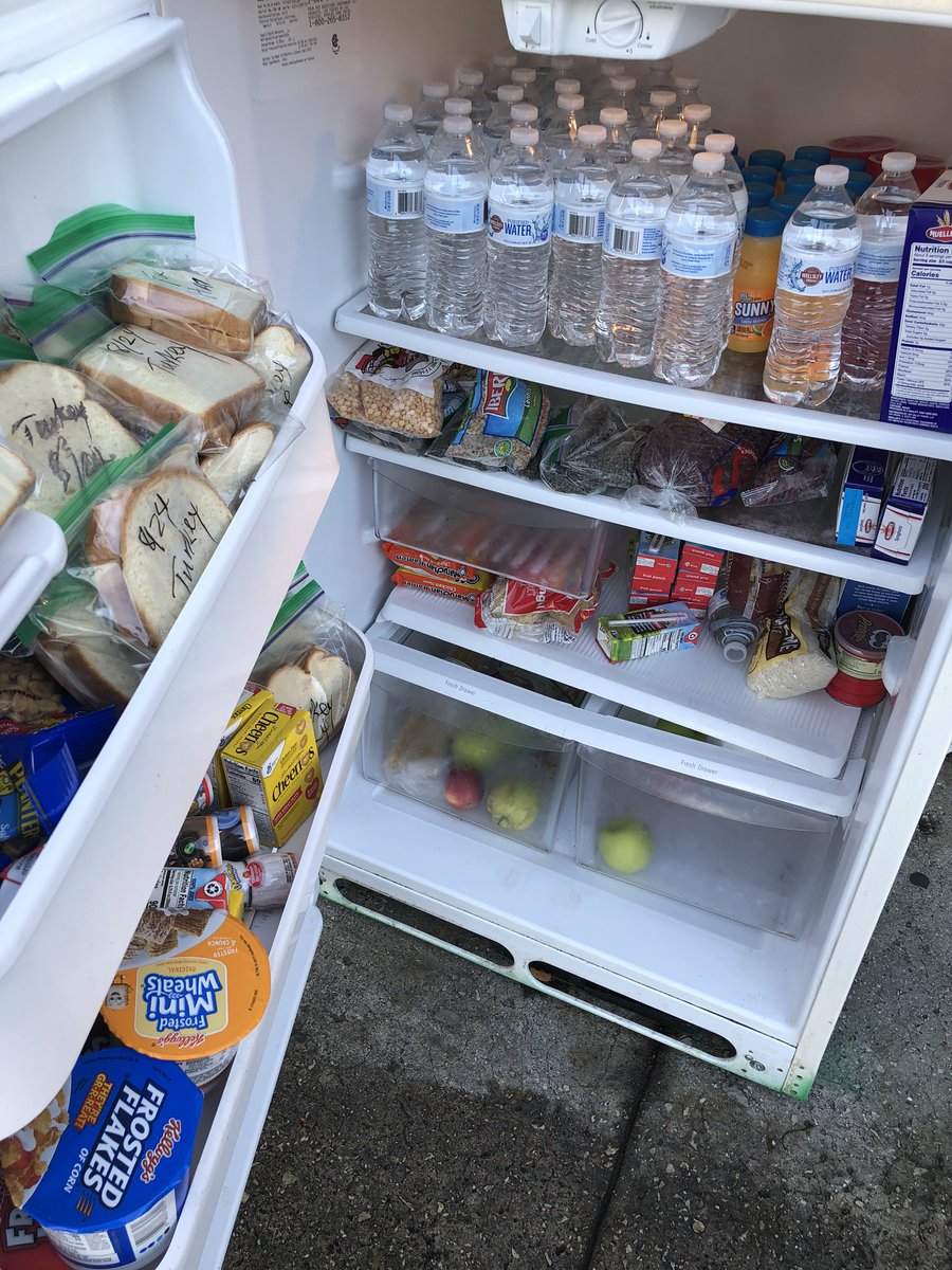 RootsBookstore's tweet photo. Community Fridge refill 

Liberty City 
8:30am https://t.co/p80QRqzs3t