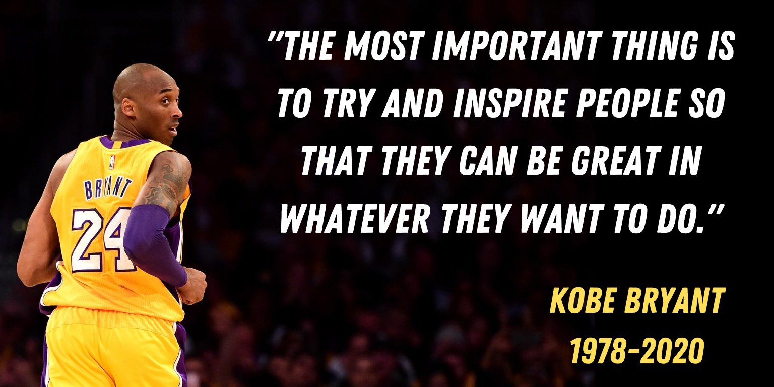 Kobe Bryant Work Ethic Quotes Aasp On Twitter: "Kobe Bryant's Work Ethic, Desire To Win, Competitive Edge  And Refusal To Fail Made Him A Role Model In The Sports Community And  Beyond. In Honor Of #Kobebryantday, Reflect