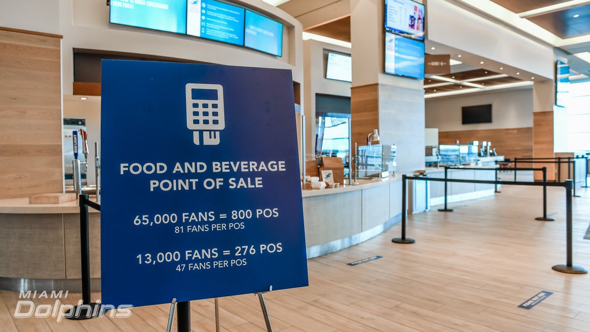 . @HardRockStadium is now a cashless stadium including parking, food service, and retail.