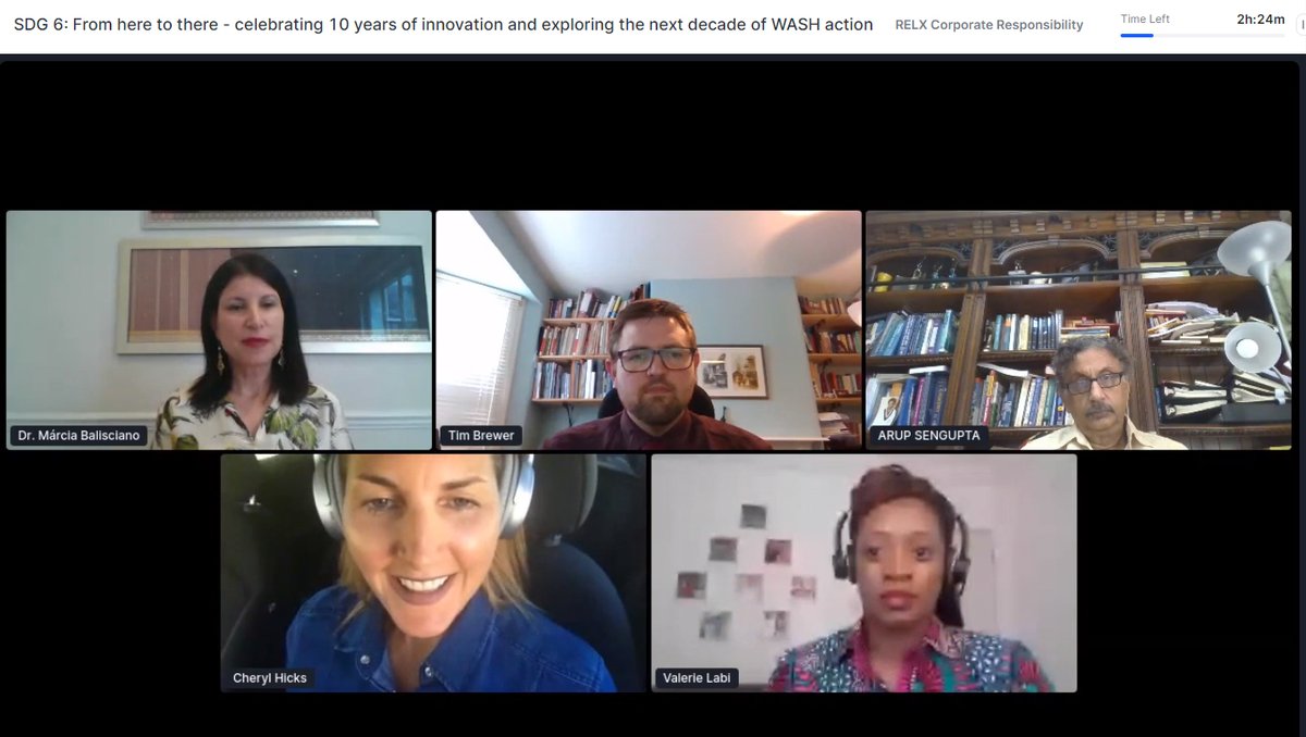 RELXHQ's tweet photo. Our panel of clean water and sanitation thought leaders are currently engaging in an honest conversation around what will it really take to achieve #SDG6: clean water and sanitation for all? Join us now to hear what they have to say: https://t.co/aKMVCfuFak #SDG6heretothere https://t.co/Q5T9raqfNE