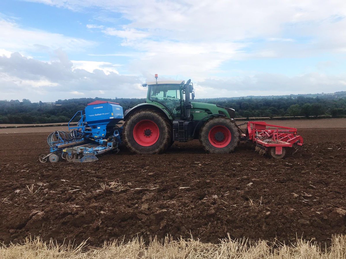Ergo HEAR Oilseed rape being drilled in Co. Meath @ 40seed/m2 on contract for Glanbia 
#Harvest2021 #GlanbiaTillageProgramme