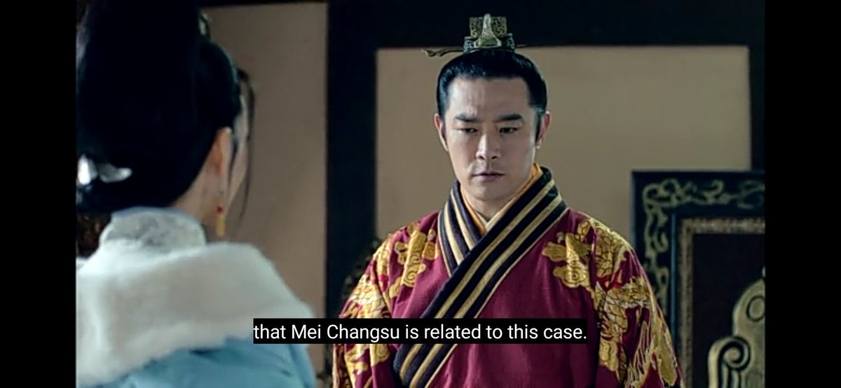 Damn...this is getting more and more dangerous by every ep. Knowing how emotion Jingyan and Emperor are regarding this case. Prince Yu is no side fool too. His gut feeling is alrdy telling him, MCS is here for the same case.