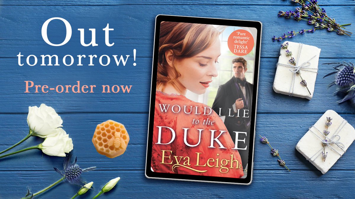A brand new regency romance from a master of the genre, <a href="/EvaLeighAuthor/">Eva Leigh</a>! Would I Lie to the Duke is available tomorrow in eBook and audio 🎉😊

Pre-order now: smarturl.it/WouldILieEB ✨ #historicalromance #amreading