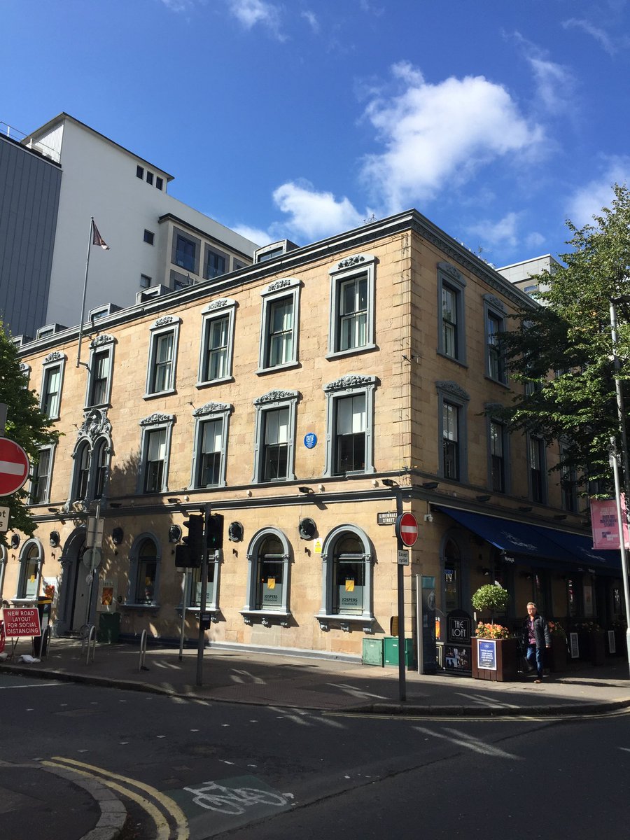 4.  #Belfast  http://DonegallSquareSouth.Now  the TenHotel, this first photo shows an old Linen Warehouse from 1862.The second photo is the”ScottishTemperanceBuilding”of 1904.Was supposed to become the”GeorgeBestHotel”but this project collapsed as Developers were scammers.I told you so!