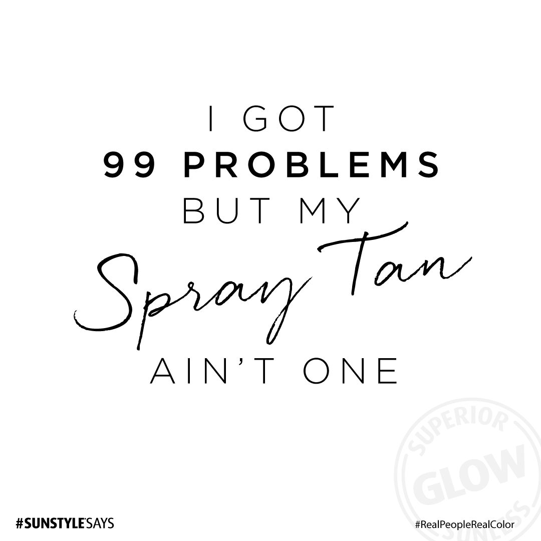 Not when it's a <a href="/SunstyleSunless/">Sunstyle Sunless</a> #spraytan! No problems here ! 

#sunstylesunless #spraytan #99problems
