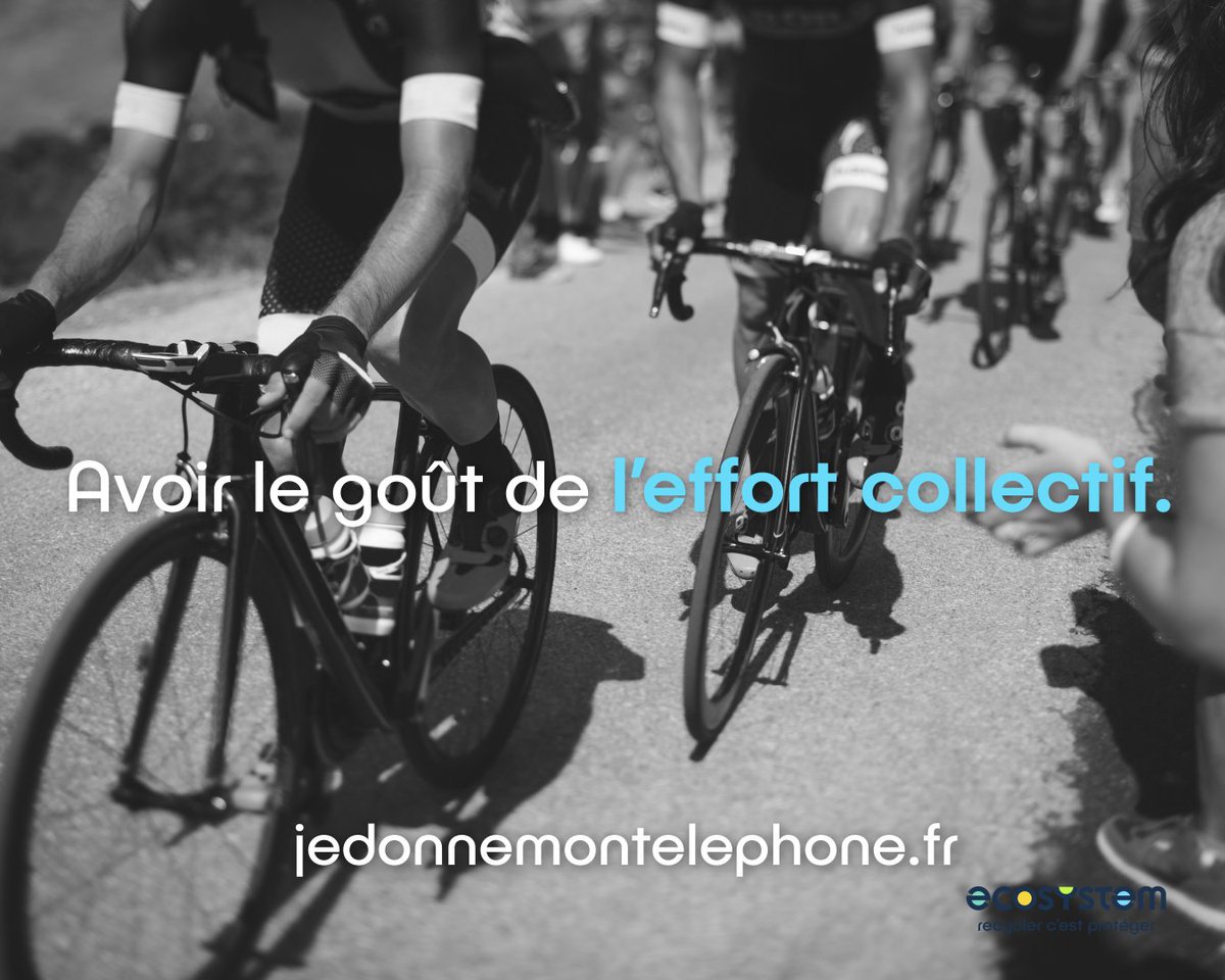 LeTour's tweet photo. 📲 A l'occasion du #TDF2020 @ecosystem_eco lance une grande collecte de téléphones portables. 
Les téléphones reconditionnés seront offerts aux plus démunis.
Chacun peut participer, en s'inscrivant ici : https://t.co/IO5OwAK9lk 
#TDFunited https://t.co/AT8D2Tkuws