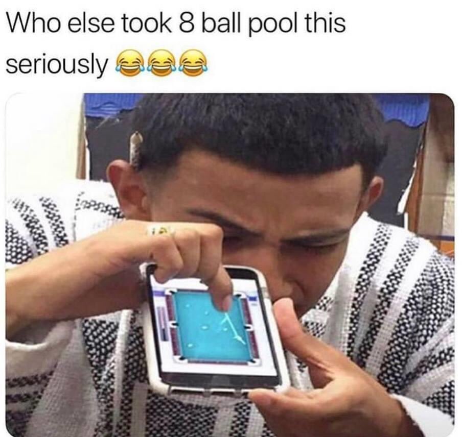 Might have been the most intense iPhone game of all time 🎱 😂