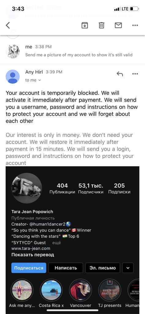 TJPopowich's tweet photo. My Instagram is hacked! What do I do? @instagram https://t.co/HNBmMBB64i