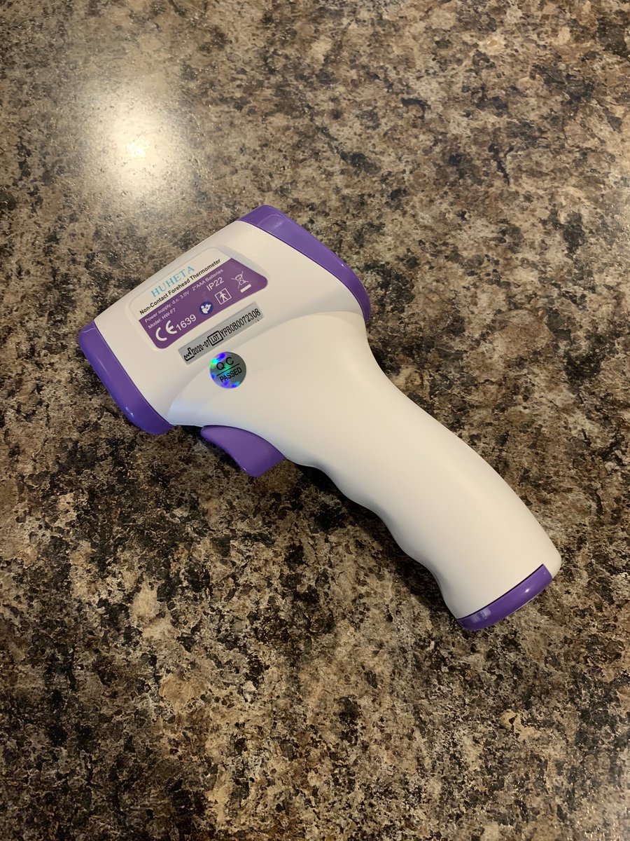 DrMomRay's tweet photo. Got concerned checking the memory on the infrared thermometer kids use to self-certify daily for school.  Turns out they’ve also been checking the dog. 😜
#DrMom
#COVID19 
@GCMSUnit5 
#RandomRayAdventures https://t.co/u2fbrT4s7Z