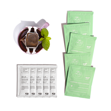 In your #myperkpack this month, we've sent you a unique treat that’s refreshing and light: mint latte pour overs from women-owned @CopperCowCoffee !

You’ll have everything you need in the kit to make a perfect mint latte. We love little things that make morning routines better!