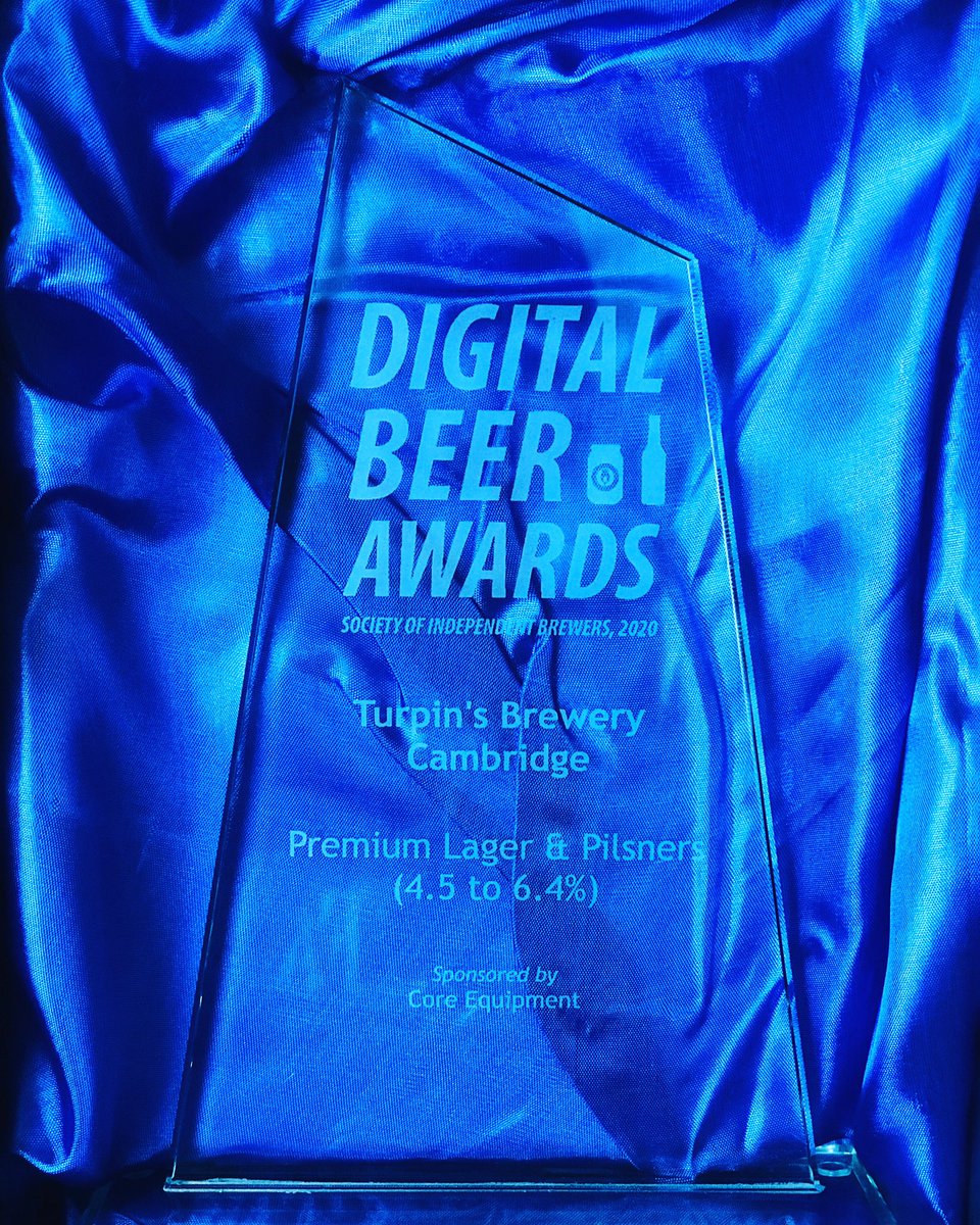 TurpinsBrewery's tweet photo. Award for Underback Pilsner has arrived to the brewery today 🍻🧘‍♀️ thank you @Core_Equip for sponsoring this category and many thanks to @SIBA01 and all the judges 💙🍻🧘‍♀️ https://t.co/qnkKTfz3YI