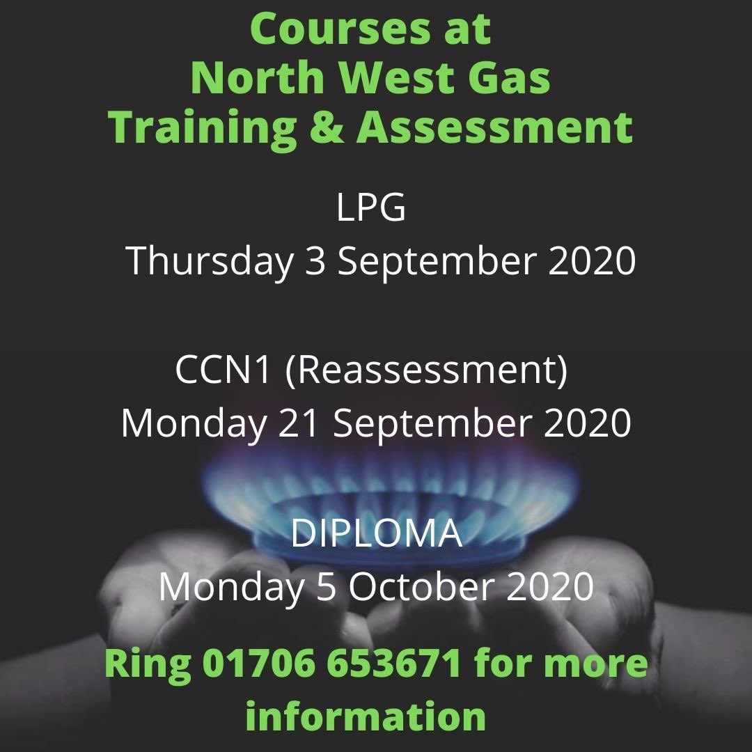 Gas courses at North West Gas &amp; Training. For more information ring 01706 653671 #gas #lpg #gasdiploma #newcareer