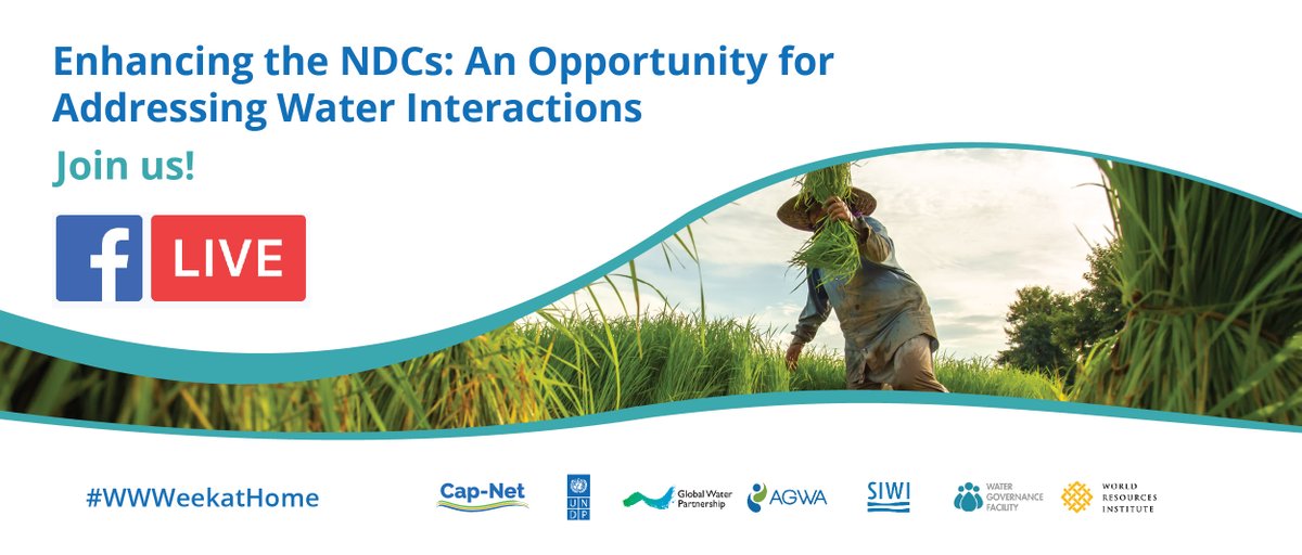 capnet_undp's tweet photo. 👉🏽 Watch the Live streaming of the World Water Week at Home session: Enhancing the NDCs: An Opportunity for Addressing Water Interactions

🖇 https://t.co/4kc7w6tBw5 

#WWWeekAtHome #WaterIsClimate https://t.co/qmDSgHduFc