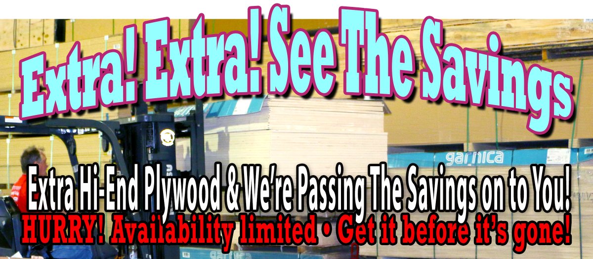 dsi_service's tweet image. EXTRA PLYWOOD SAVINGS! DSI has extra high-end plywood panels and we&apos;re passing the savings on to you. See savings on Walnut, Wenge and Silver Gray Oak panels. And, We&apos;ve got Construction-Grade Aspen: d1a8dioxuajlzs.cloudfront.net/accounts/8924/…
#WalnutPlywood #WengePlywood