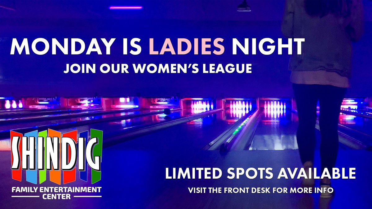 ShindigAL's tweet photo. Our Women’s bowling league is looking for a few more teams! Make sure you contact us if you’re interested soon before all the spots are gone!! https://t.co/WX2om3MDed