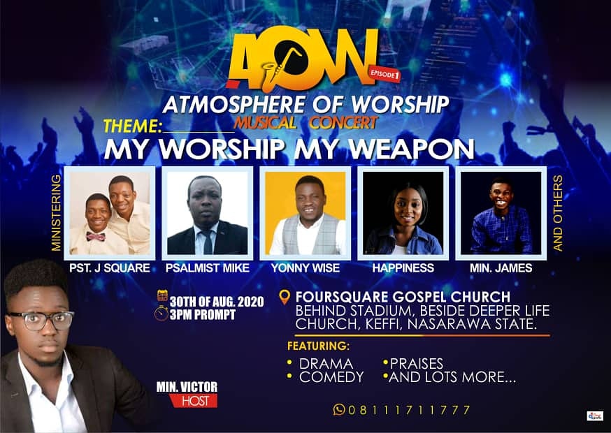 Join me here this week
Min James Akinwumi