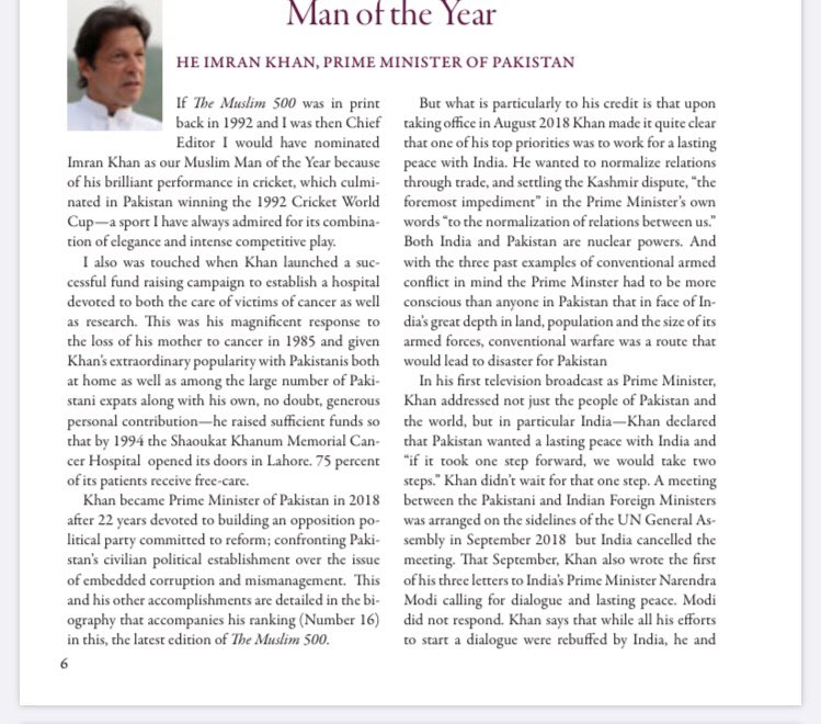LubnaaSabir1's tweet photo. Reading through the annual publication of the ‘500 Most Influential Muslims 2020’. Pakistan’s  PM #ImranKhan has been named Man of the Year. Rather disappointed to see only 28 (approx) women on the list. They better include me after my PhD 👩🏻‍🏫#InfluentialMuslims https://t.co/KLsT0GXgbH