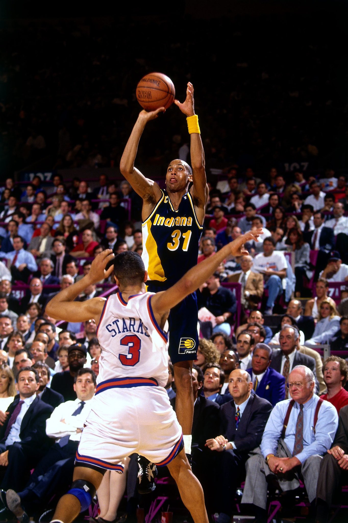 To wish Reggie Miller a Happy Birthday.   : Via Getty Images 
