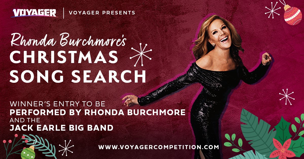 I’m thrilled to be launching my Christmas Song Search! Your original song could be performed by myself and The Jack Earle Big Band on our upcoming album ‘We Need A Little Christmas’ 🎄 🎶❤️ Entry is free via bit.ly/rhondasong. Good luck and don’t forget to sleigh it! 🎁