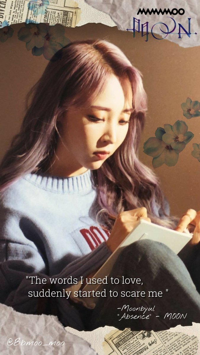  @RBW_MAMAMOO  #Moonbyul  #Wallpapers "The words I used to love, suddenly started to scare me."//"Las palabras que solía amar de repente comenzaron a asustarme."Feel free to use//Pueden usarlos 𝕄𝔸𝕄𝔸𝕄𝕆𝕆 𝔽𝕒𝕟𝔼𝕕𝕚𝕥𝕤 #마마무  #휘인  #화사  #문별  #솔라