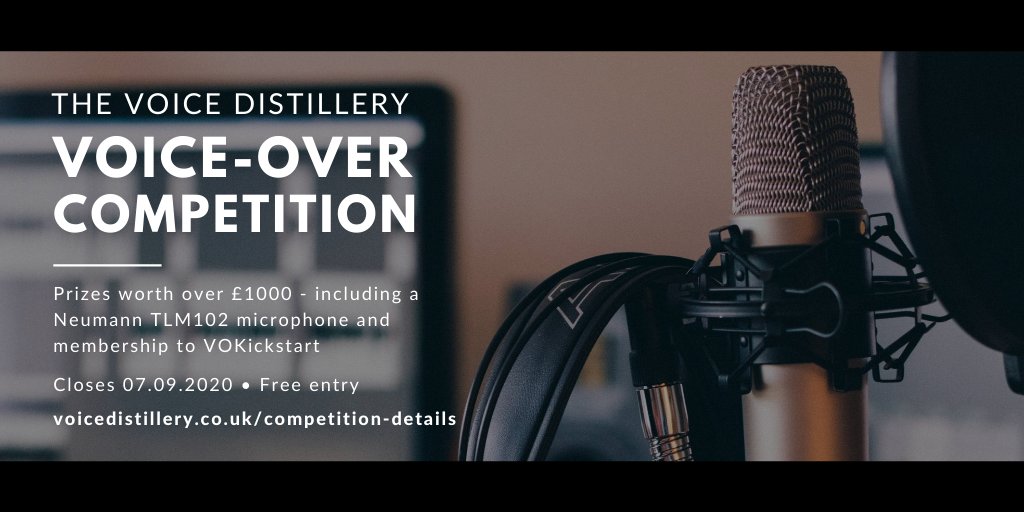 📣 Calling all voiceover artists! Do you have the skills it takes to record the best version of our script? Enter our free competition and you could win prizes such as a Neumann TLM102 microphone or a year’s subscription to @VOKickstart's services: voicedistillery.co.uk/competition-de…