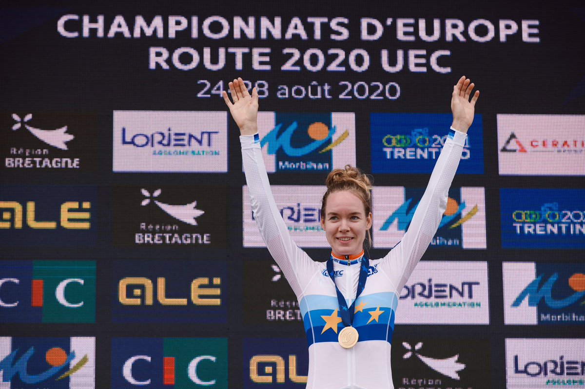 UCI_WWT's tweet photo. What a ride from Anna van der Breggen 🇳🇱 to take the European 🇪🇺 time trial championship title! https://t.co/SRdcKbu0QX