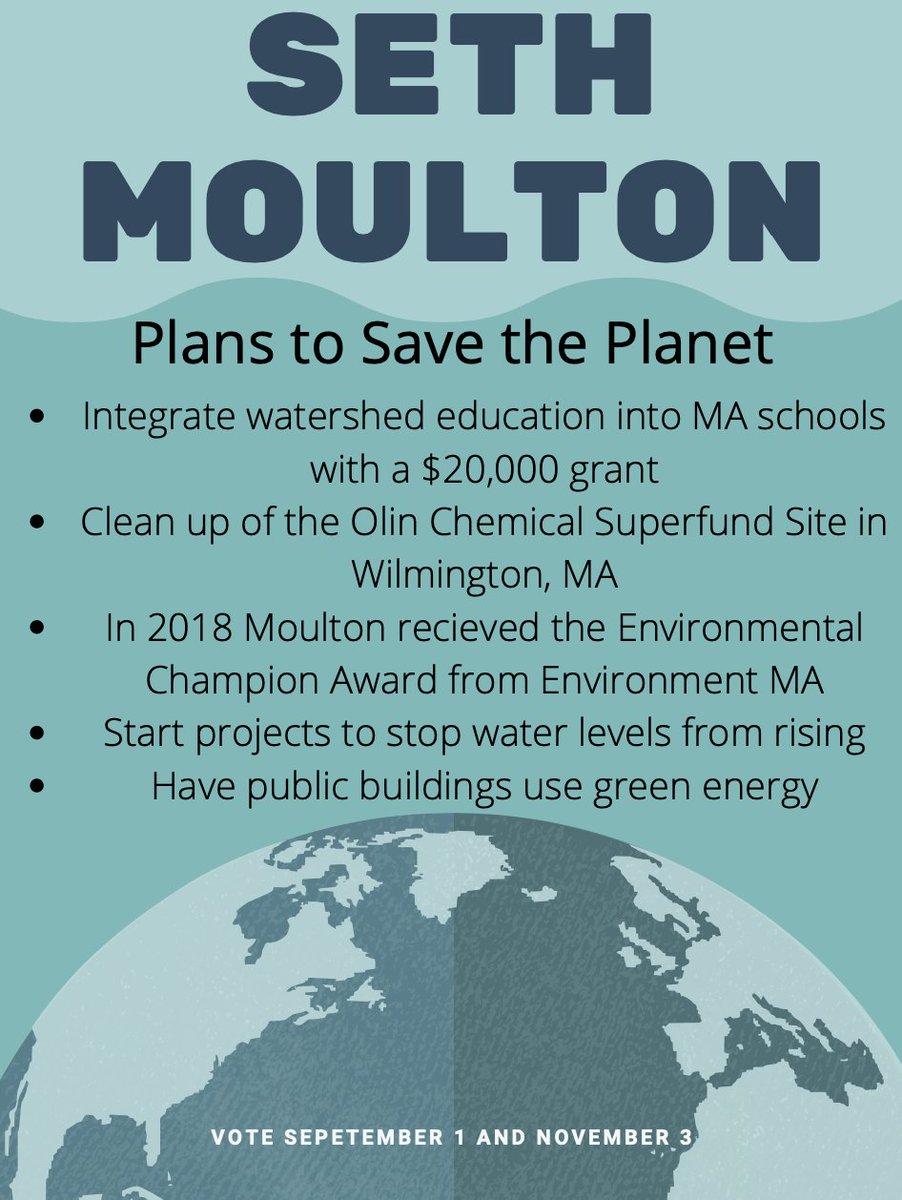 Not sure who to vote for in the MA-06 Democratic primary? Here are each candidate's plans to save the planet to help you decide. ⬇️⬇️
