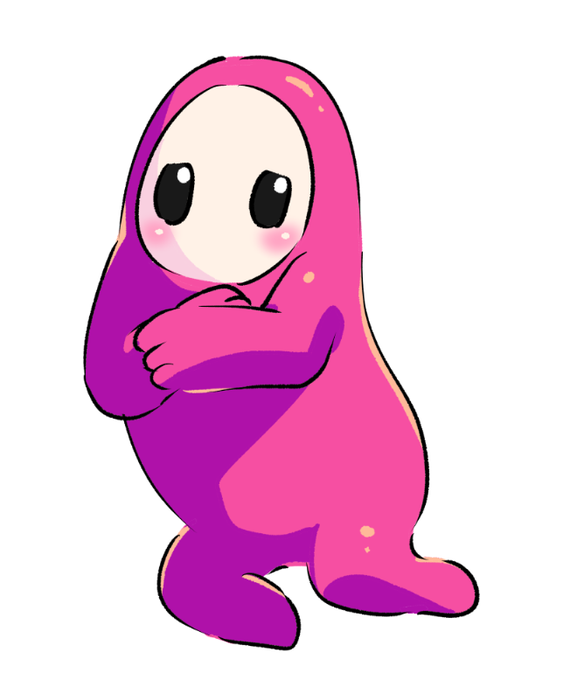 息抜きにチョットだけ落描きしたった。
これって全裸イラスト?不健全なヤツ?
#fallguys 