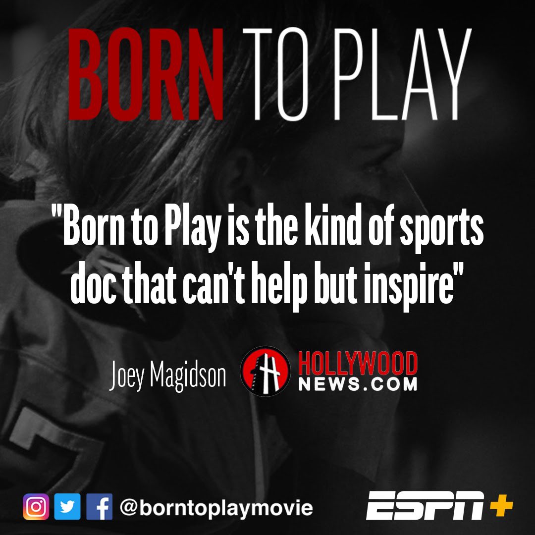 Born To Play (@borntoplaymovie) on Twitter photo “Born To Play is the kind of sports doc that can’t help but inspire” - Joey Magidson <a href="/hollywoodnews/">Hollywood News</a> #BornToPlay #WomenTackleFootball “Born To Play is the kind of sports doc that can’t help but inspire” - Joey Magidson <a href="/hollywoodnews/">Hollywood News</a> #BornToPlay #WomenTackleFootball