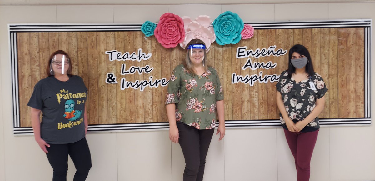 At Porter Elementary, we are here to #TeachLoveInspire. Pictured left to right is our amazing administration team: Cathy Tooley-Assistant Principal, Nicole Land-Principal, and Graciela Canales Assistant Principal. #ncisd #PES_Eagles