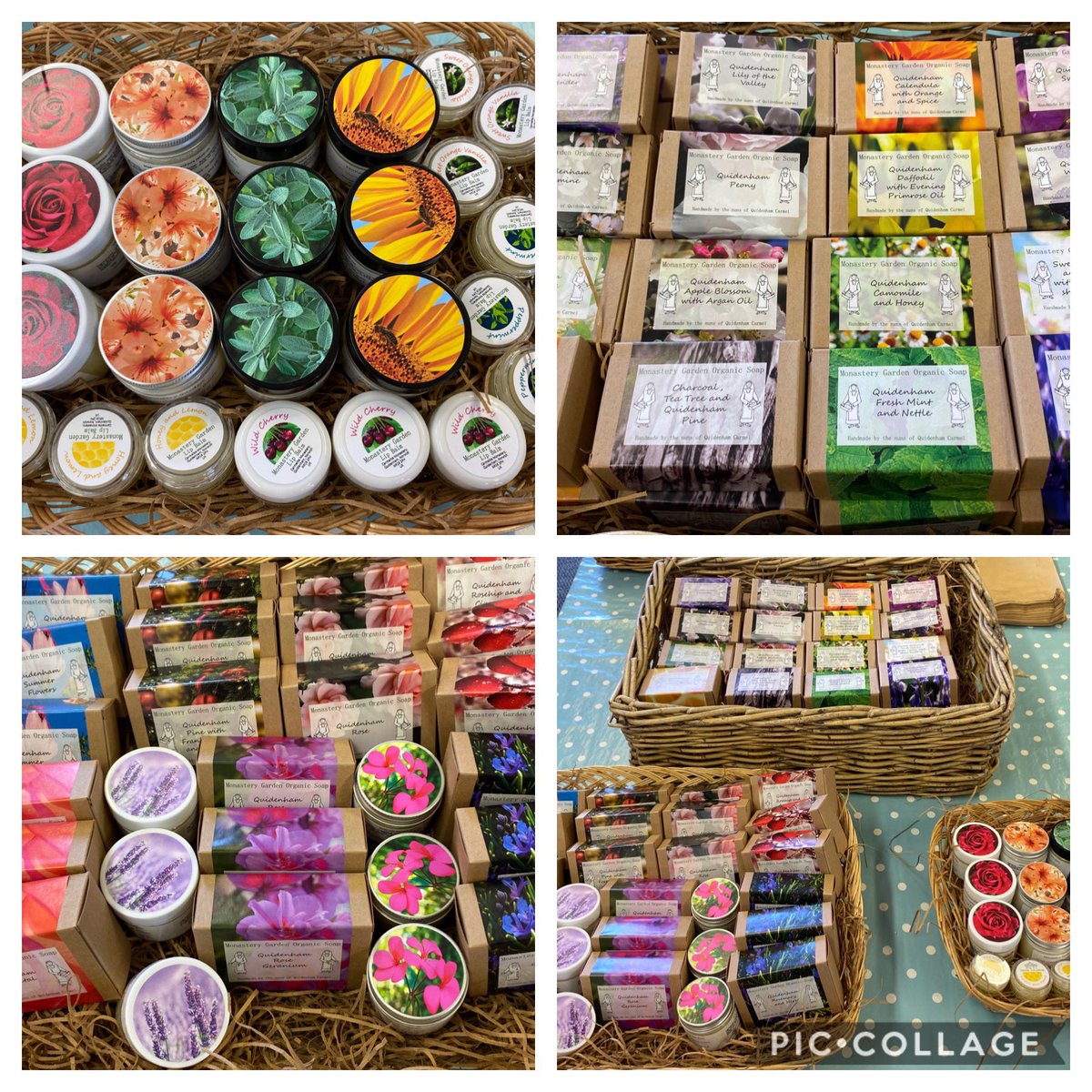 GPOstores's tweet photo. Just arrived!! Monastery Garden Soaps, Balms and Lip Balms. Handmade by the Nuns of Quidenham Carmel. All contain flowers and herbs from their garden and honey from their bees. They are fantastic and smell gorgeous! #norfolk #realsoap #suffolk https://t.co/gS1M73eZgq