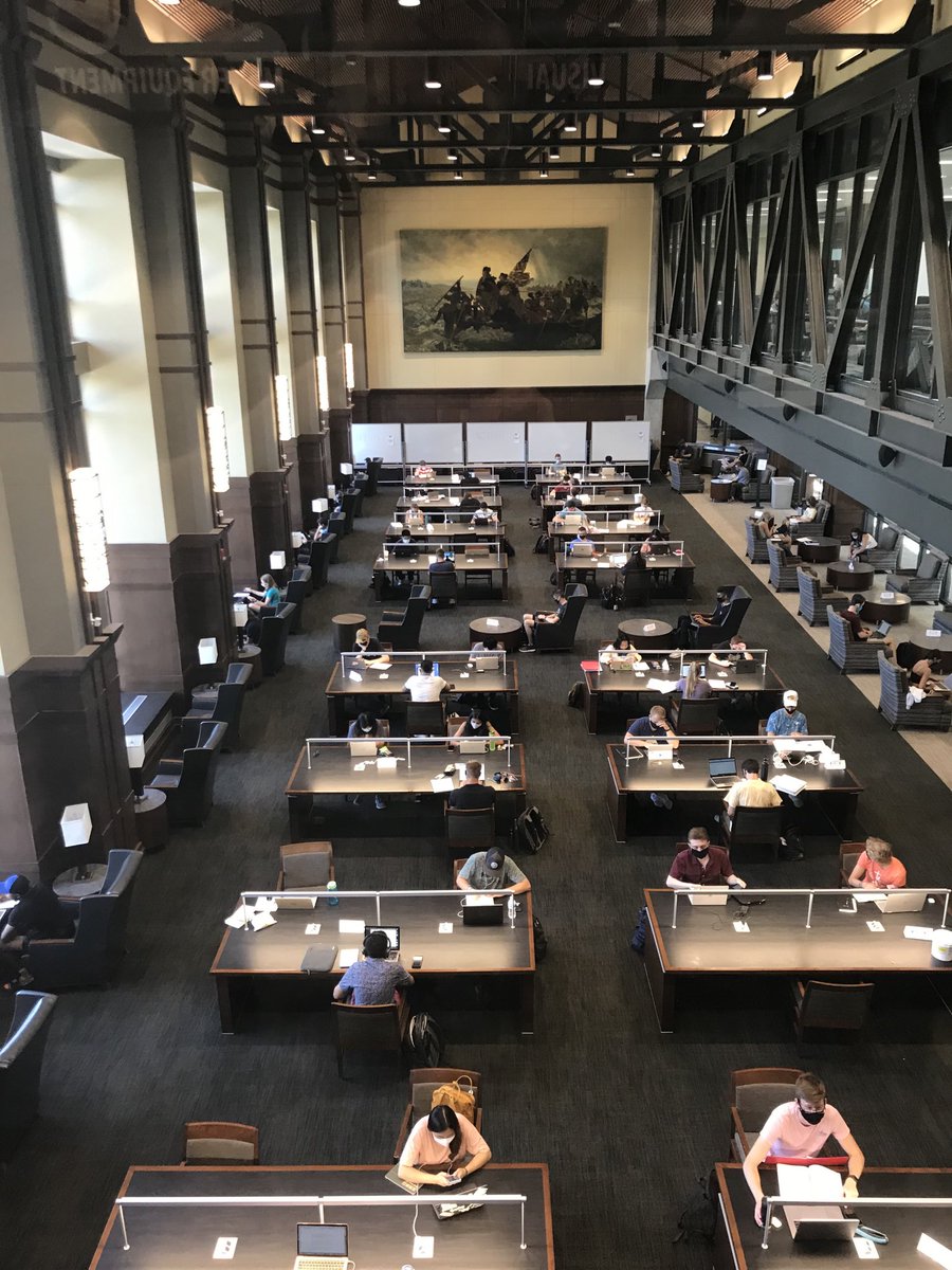 Thrilled to welcome our students back on the first day of the Fall 2020 semester!  In typical Boilermaker fashion, they are already ‘hitting the books’ - respecting social distance, of course. Wishing our students, staff, and faculty a most successful Fall! ⁦<a href="/LifeAtPurdue/">Purdue University</a>⁩