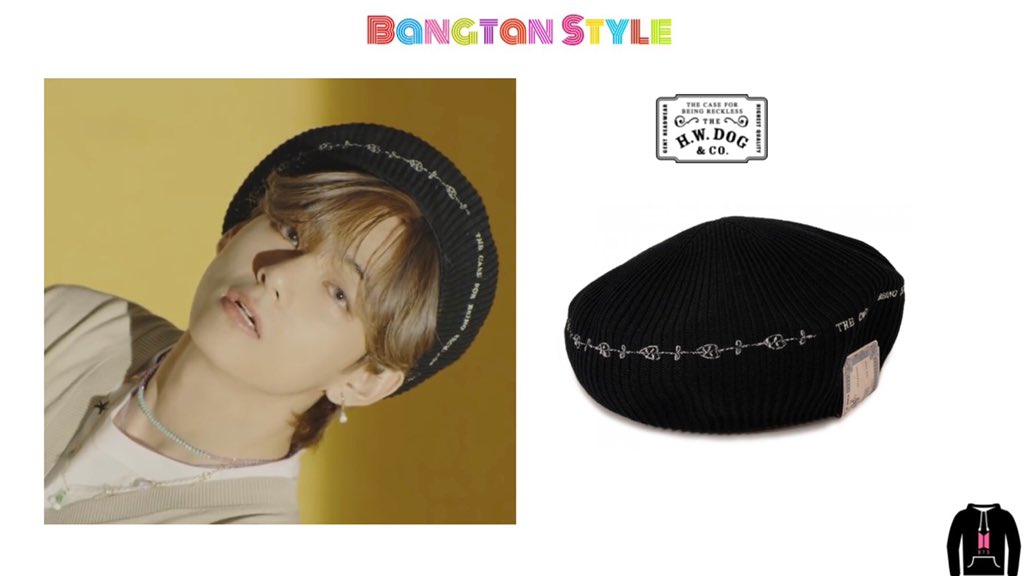 Bangtan Style Bts Dynamite Mv Taehyung Was Wearing The H W Dog Co 2tone Beret 80 28 Cr tj V Bts Twt Dynamitebsidemv Bts Dynamite T Co By0fud78fq