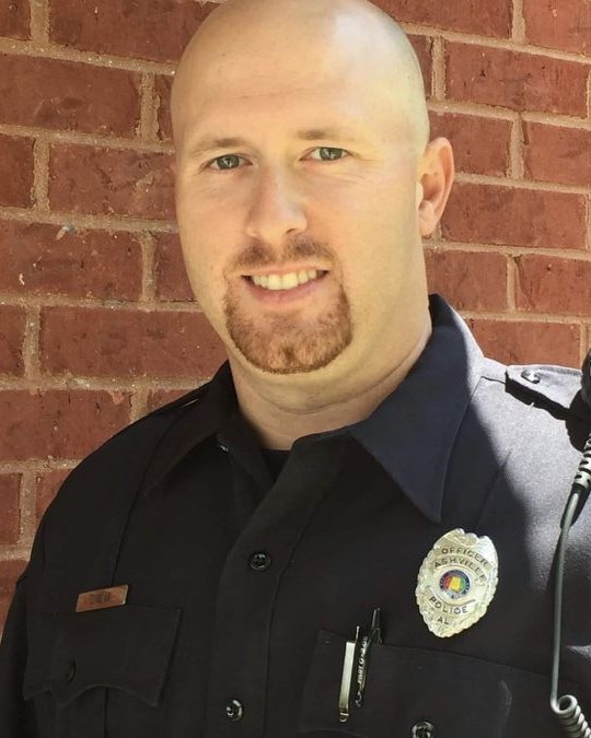 Officer Nick O'Rear was shot and killed on February 5th in Kimberly, AL when a man opened fire during a vehicle pursuit.