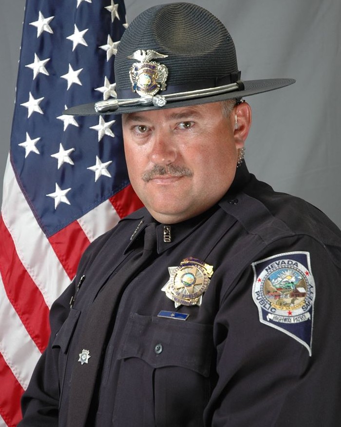 Sergeant Ben Jenkins was shot and killed on March 27th in White Pine County, NV after stopping to help a man whose car had broken down. The man shot him, stole his uniform and patrol car and fled.