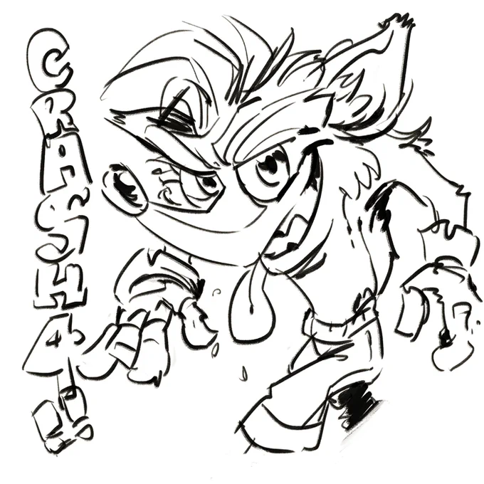 らくがきバンディクー#CrashBandicoot4Itsabouttime 